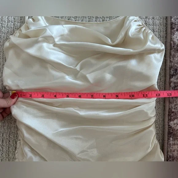 New Leaf By Samir Vintage Women's Tiered Ruffled Dress Side Zip Small RARE - Picture 8 of 9